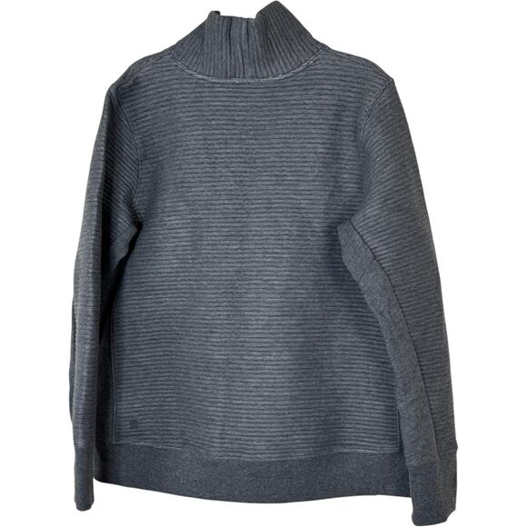 All in Motion Gray Funnel Neck Pullover Sweatshirt XXL Ribbed Stretch Knit NWT - Picture 8 of 14